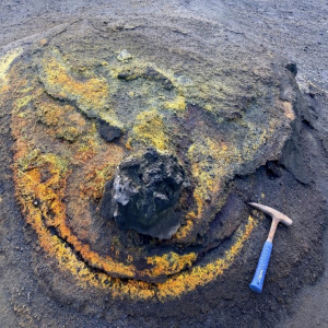 Fumarolas volcán Tajogaite